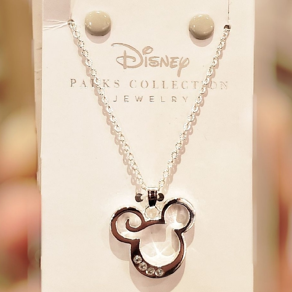 DISNEY PARKS MICKEY MOUSE PENDANT NECKLACE - Picture 1 of 4